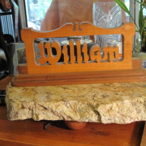 wood name sign william