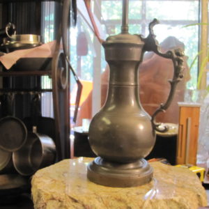 Antique Pewter Tankard Lamp