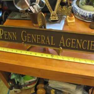 Penn General Agencies Bronze Sign
