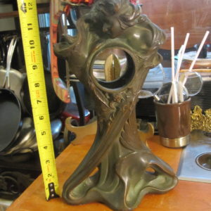 Art Nouveau Bronzed Clock Case, Seth Thomas